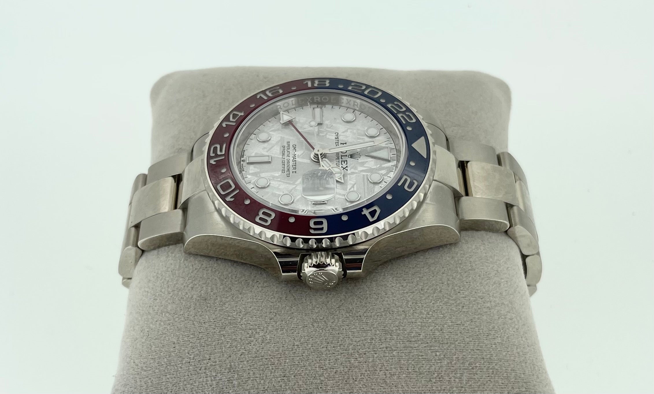 Rolex Gmt 2 Pepsi Meteorite Dial 18ct White Gold