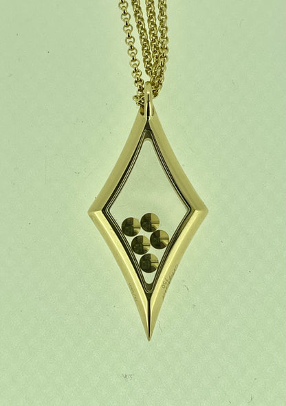 Chopard Floating Diamond Gold Pendant