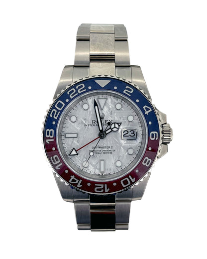 Rolex Gmt 2 Pepsi Meteorite Dial 18ct White Gold