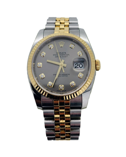 Rolex Date Just 10 Diamonds
